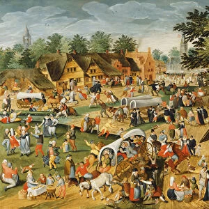 The Feast of Saint George, (oil on panel)