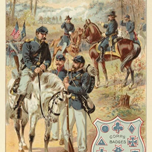 Federal Uniforms during the Civil War 1861-1865 (colour litho)