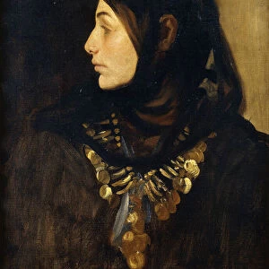 A Fellah Woman, (oil on canvas)