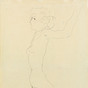 Female Nude; Madchenakt, 1911 (pencil on paper)