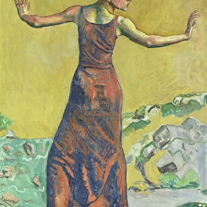 Femme Joyeuse (oil on canvas) (see also 155108)