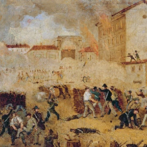 Fighting at Porta Tosa during the Five Days of Milan