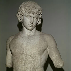 Figure of Antinous, after 130 AD (marble) (detail) (see also 65413)