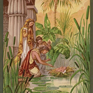 The Finding of Moses (chromolitho)