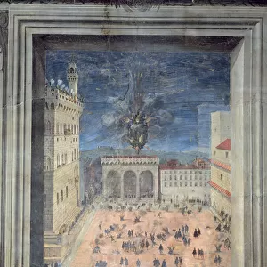 The Fireworks in Piazza della Signoria, c. 1560 (fresco)