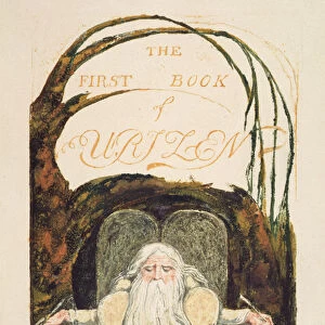 The First Book of Urizen, plate 1, 1794 (relief etching with w / c)