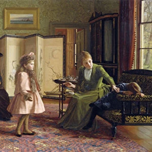 When First We Meet par Hayllar, Jessica (1858-1940). Oil on canvas, size : 45, 7x66, 1892, Private Collection