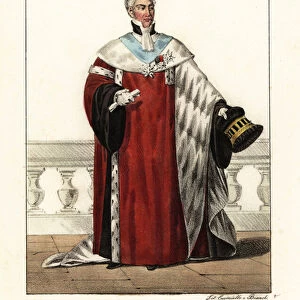 First President of the French Court of Cassation. 1825 (lithograph)