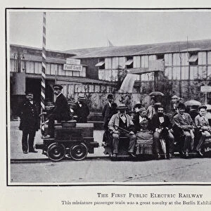 The first public electric railway (b / w photo)