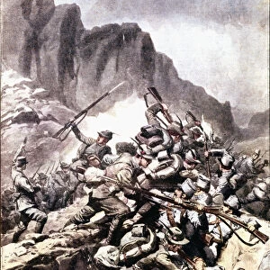 First World War: "clashes between Italian alpine hunters (alpino or alpini