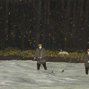 Fishing in the Brandywine: Early Fall, 1932 (oil on canvas)