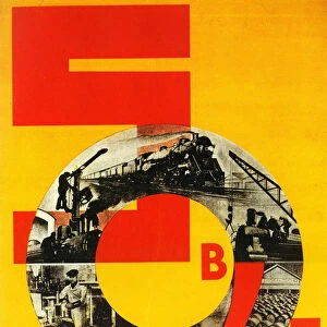 The five-year plan in four years, 1931 (lithograph)