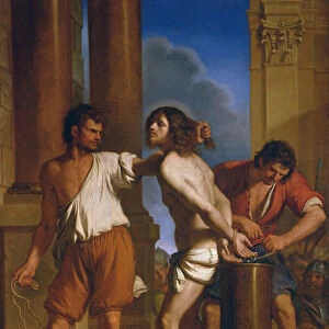 The flagellation of Christ (oil on canvas)