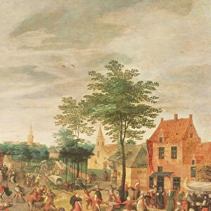 Flemish Kermesse (oil on panel) (detail of 242464)