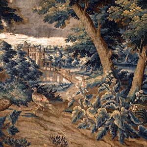 Flemish tapestry. Verdure. End 17th-begin 18th century. Property of the church Sint-Walburgakerk Oudenaarde (Dekenij van de Sint-Walburga). Detail