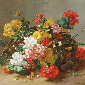 Flower Study (oil on canvas)