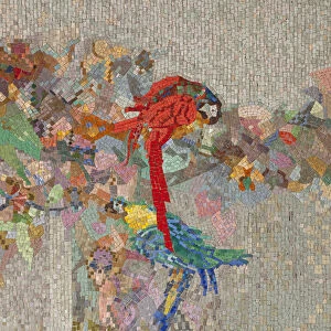 Flowers and birds, 1914 (mosaic)