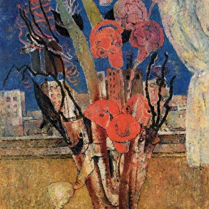 Flowers Over the City; Bloemen over de stad, 1929-1930 (oil on canvas)