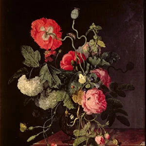 Flowers in a Glass Vase, 1667