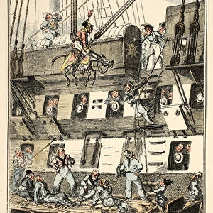 Flying Artillery or A Horse Marine, from Greenwich Hospital, a Series of Naval Sketches