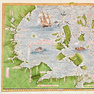 Fol. 30v Map of the Sea of Maluku, from the Cosmographie Universelle, 1555