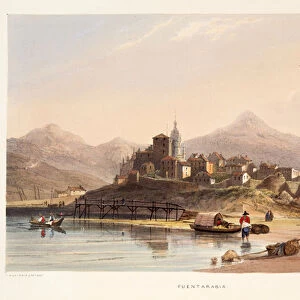 Fontarabia, from Sketches of scenery in the Basque provinces of Spain