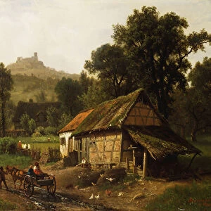 In the Foothills, 1861 (oil on board)