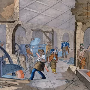 Forges, c. 1860 (colour litho)