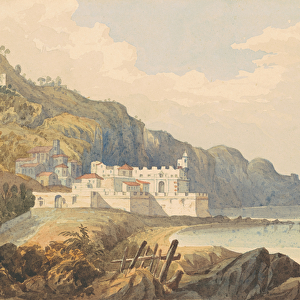 Fort St. Iago, Madeira, c. 1850 (watercolour on paper)