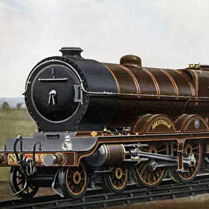 Across the Fourth Bridge: The Aberdonian "Atlantic"type Engine for the North British Railway, 1910 (litho)