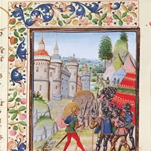 Fr 2643 f. 410 The Siege of Brest in 1373, from Froissarts Chronicle