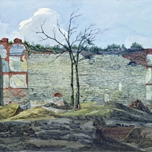 A Fragment of the Old London Wall, 1796 (w / c on paper)