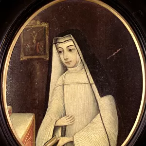 Frances Justina Huddleston (1708-87) in the habit of a nun of the order of Augustinian