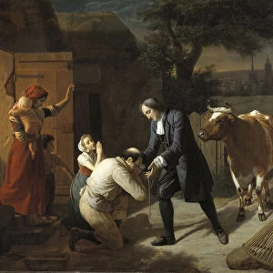 Francois Fenelon (1651-1715) rapporte une vache volee a un paysan - Fenelon returns a