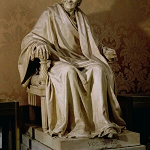 Francois-Marie Arouet Voltaire (1694-1778) 1781 (marble)