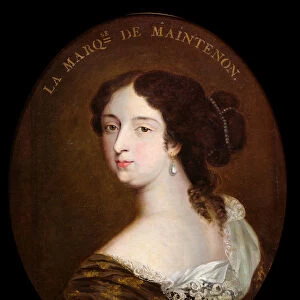 Francoise d Aubigne (1635-1719) Marquise de Maintenon (oil on canvas)