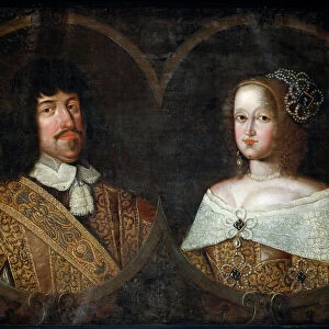 Frederick III of Denmark and his wife Sofia Amalia of Brunswick-Lyneburg, c. 1643