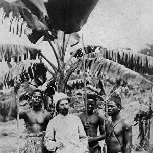 French Congo, 1880 (b / w photo)