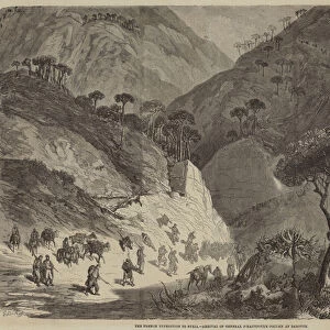 The French Expedition to Syria, Arrival of General D Hautpouls Column at Barouck (engraving)