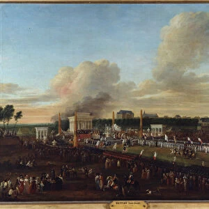French Revolution: "View of the fete of the Confederation of the Departments
