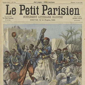 A French victory in Central Africa (colour litho)