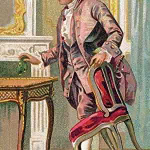 French writer Pierre Augustin Caron de Beaumarchais, c. 1900 (chromo)