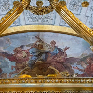 Fresco (1704) of the Dome of the Invalides (photograph)