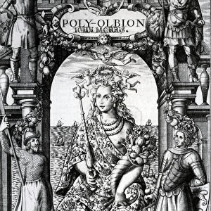 Frontispiece to Poly-Olbion by Michael Drayton, published in 1622 (engraving)