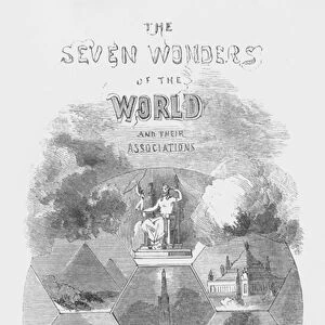 Frontispiece for The Seven Wonders of the World (engraving)