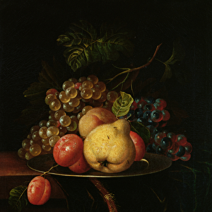 Fruit Still Life (oil on canvas)