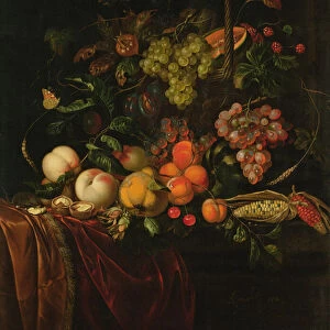 Fruit Still Life (oil on canvas)