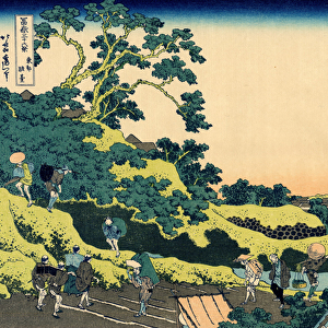 Fuji from Mishima pass, Edo, c. 1830 (woodblock print)