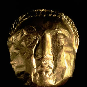 Funerary mask, 5th-4th century BC (embossed gold)