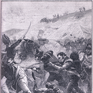 The fusiliers at Albuera (litho)